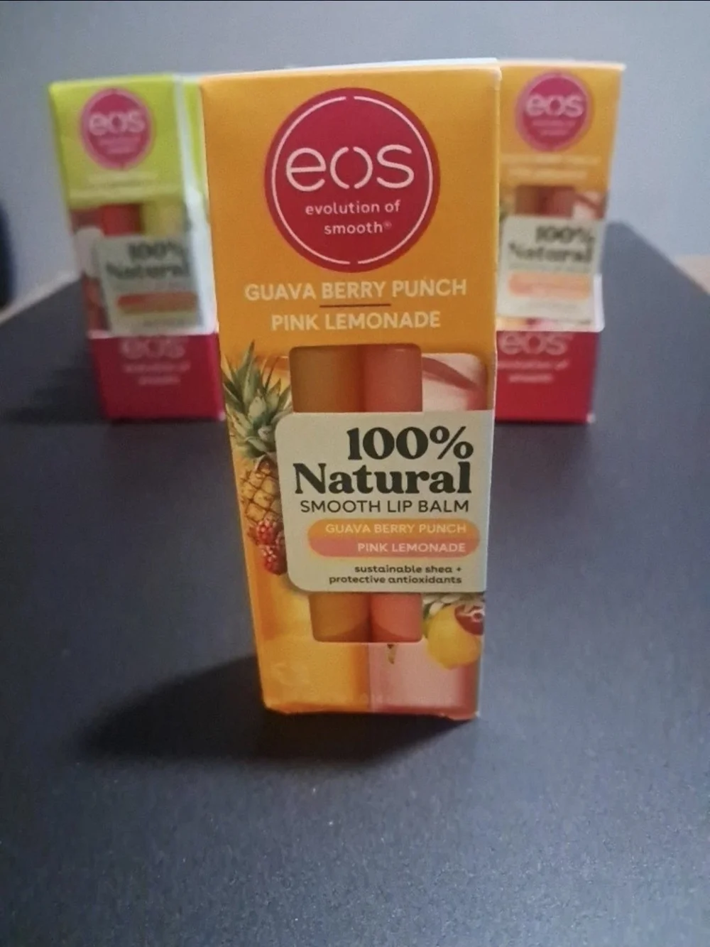 (5 packs)Eos 100% Natural Organic Hydrating Lip Balm Multicolor Variety